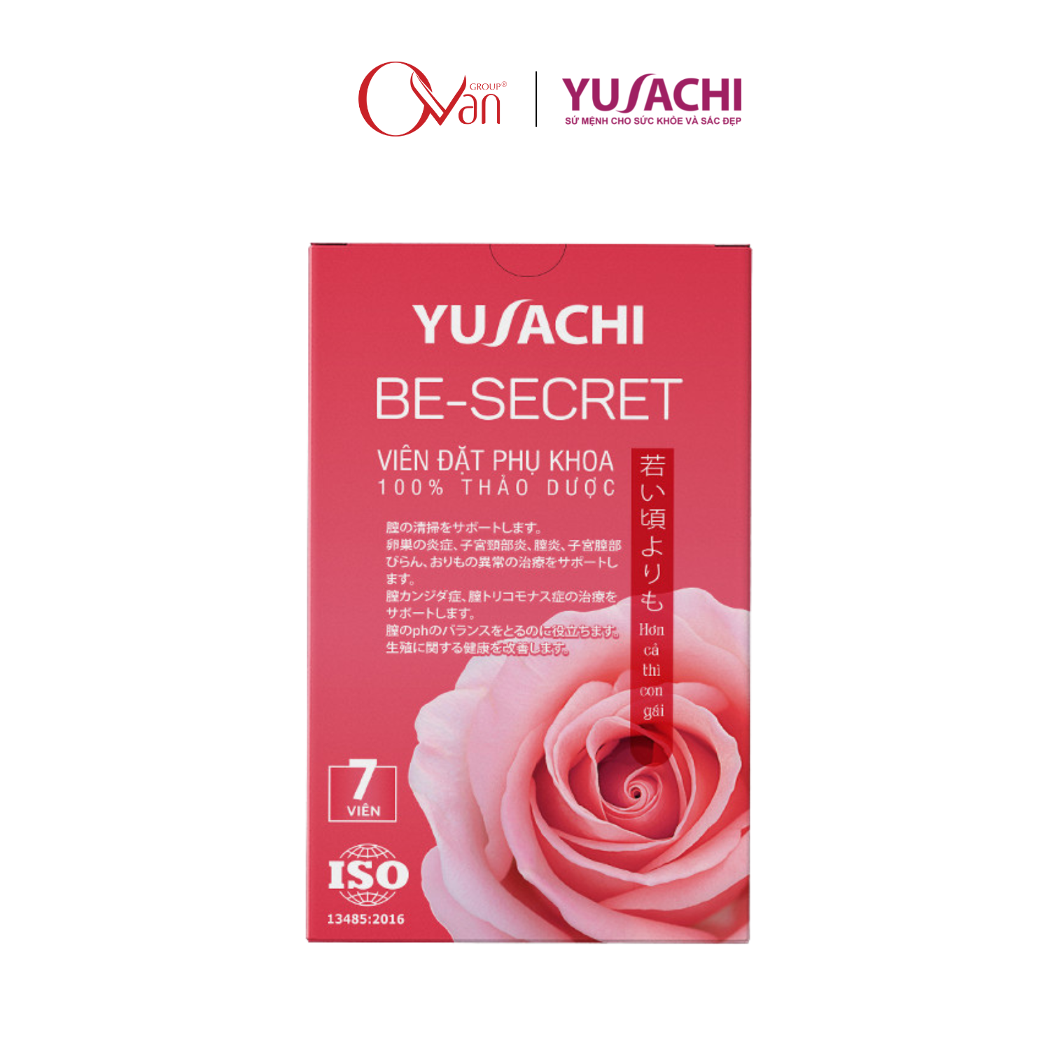 Viên đặt phụ khoa Be-Secret 100% thảo dược Yusachi (7viên/hộp)